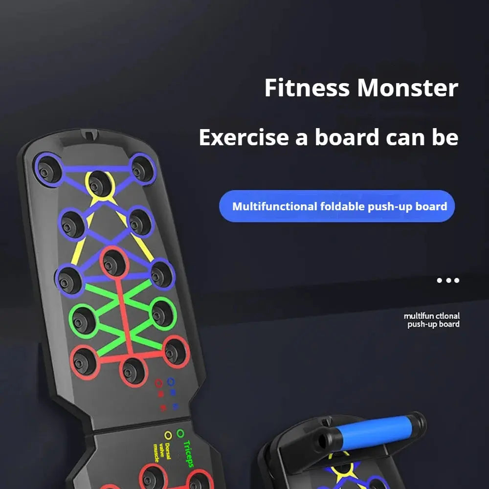 Foldable Push-Up Board – Portable Home Gym Chest & Core Trainer
