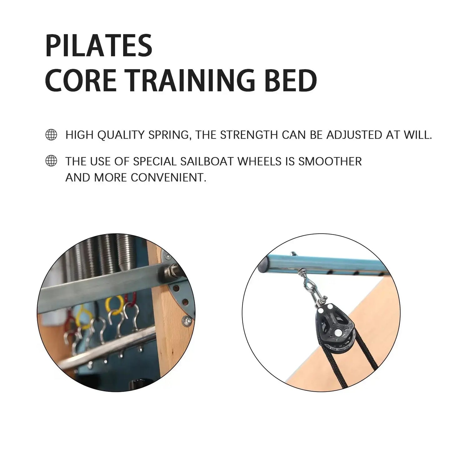 Pilates Reformer Bed – Large Home Fitness & Balance Training Equipment