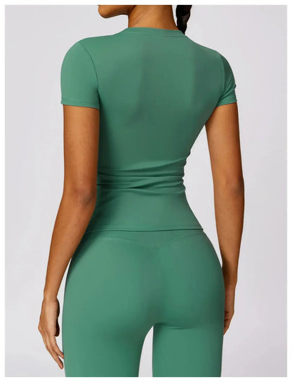 HGC Women’s Sports T-Shirt – Breathable Slim Fit Activewear Top