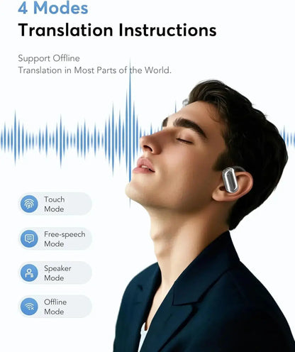 UYUXIO AI Translator Earbuds – 3-in-1 Real-Time Language Translator