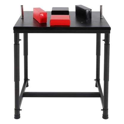 Professional Arm Wrestling Table – Standard Battle Equipment (Black & Red)