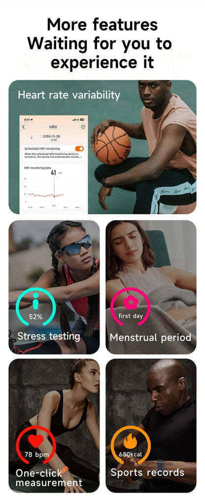 LIGE Smart Watch – Waterproof Fitness Tracker with Heart & BP Monitor