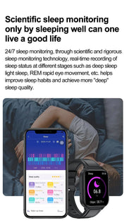 LIGE Smart Watch – ECG+PPG, Blood Lipid & Uric Acid Monitor, BT Call