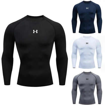 Men's Compression Shirt – Athletic Gym & Running Top