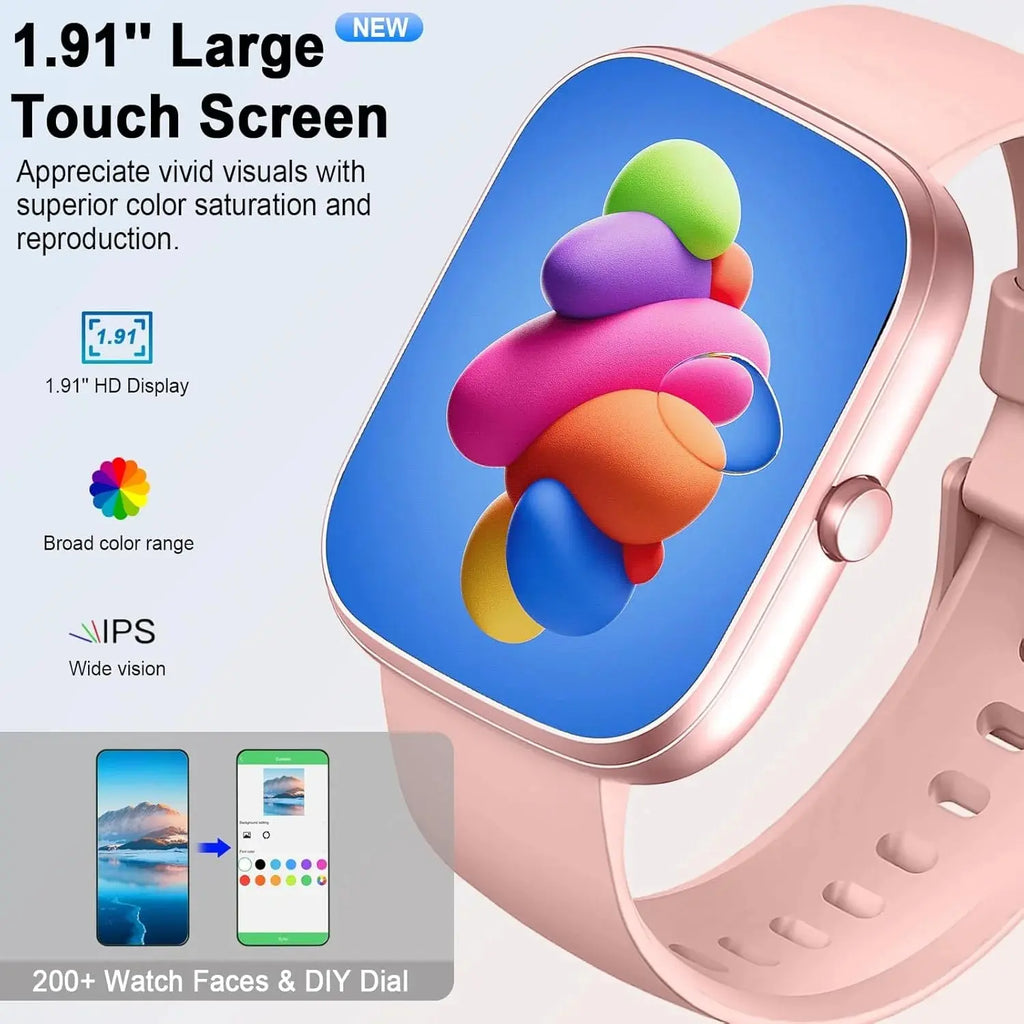 1.91" Smart Watch with Call & Fitness Tracking