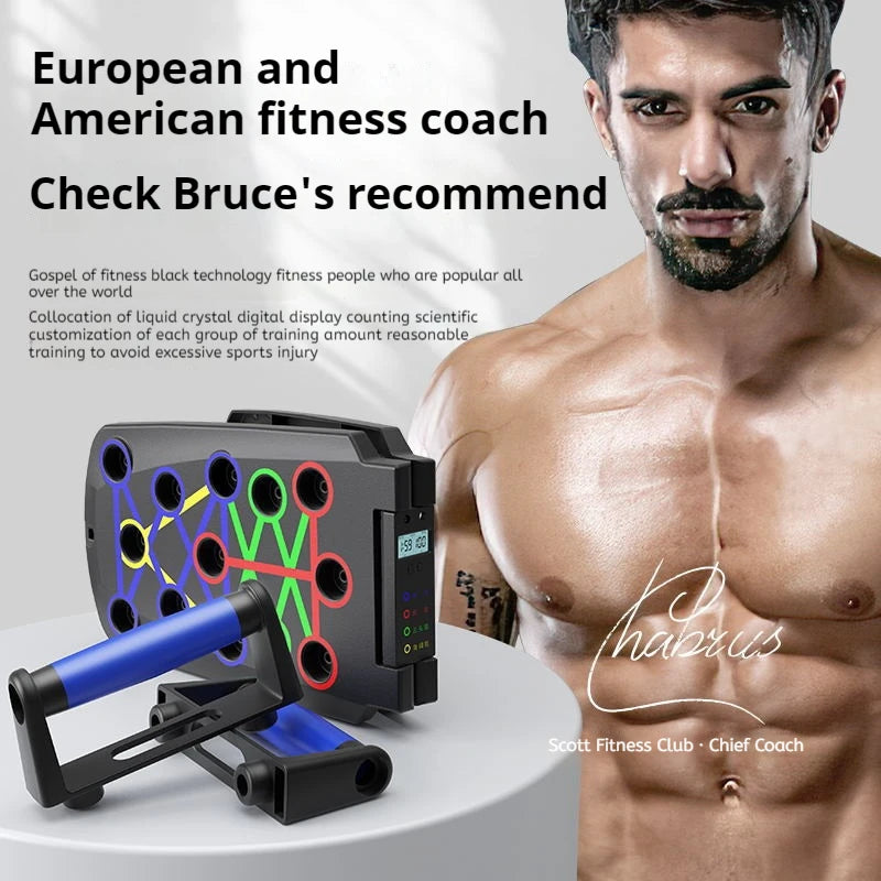 Foldable Push-Up Board – Portable Home Gym Chest & Core Trainer