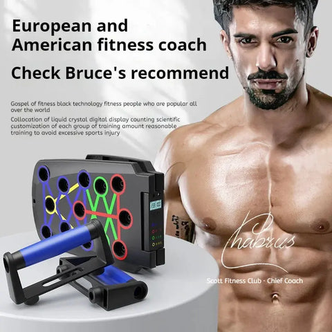 Foldable Push-Up Board – Portable Home Gym Chest & Core Trainer