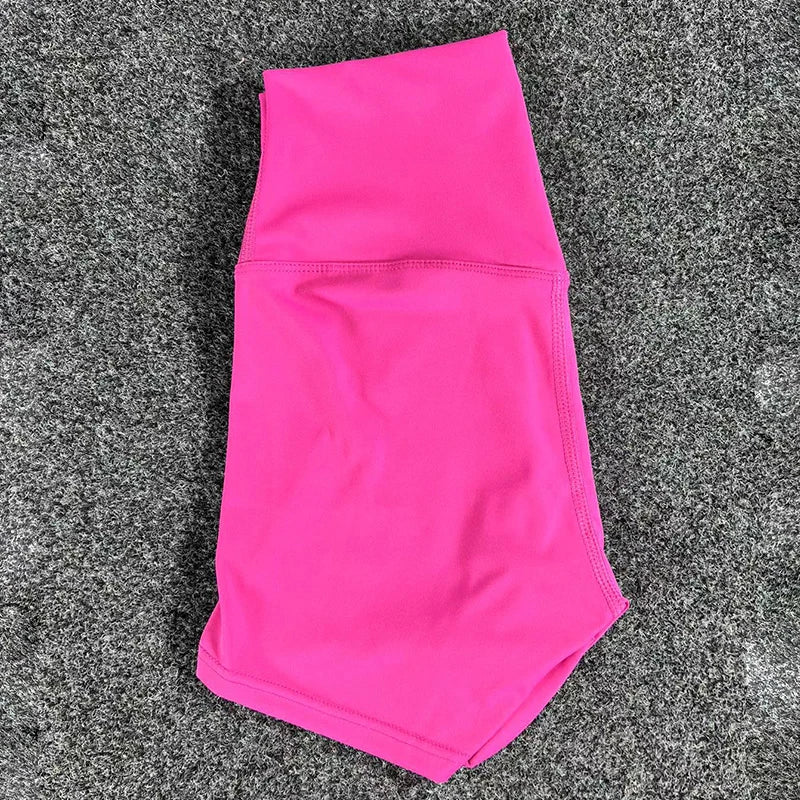 High-Waist Women’s Yoga Shorts – Tummy Control & Hip-Lifting 3-Point Fit