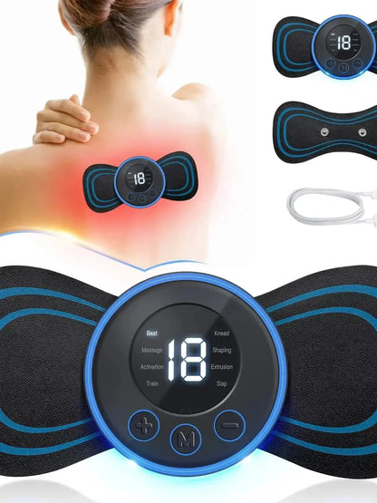 Mini Neck & Body Massager – Portable Muscle Stimulator Patch