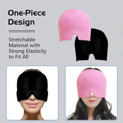Hot & Cold Gel Head Wrap – Ice Cap Face & Eye Mask for Pain Relief