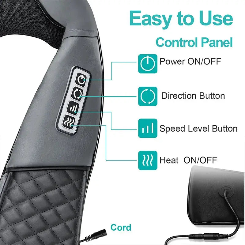 electric neck massager– Kneading Massage Pillow PeakPursuitFitness