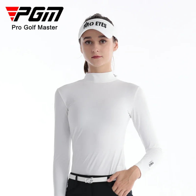 PGM Ice Silk Golf Shirt – UV Protection, Long Sleeve Summer Tee