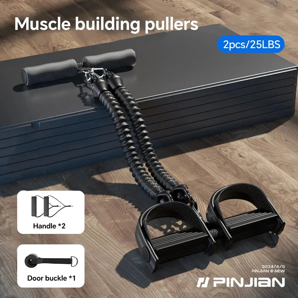 Pedal Resistance Band Puller – Home Fitness Tension Rope Trainer