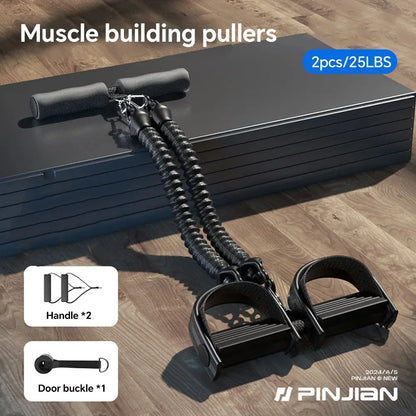 Pedal Resistance Band Puller – Home Fitness Tension Rope Trainer