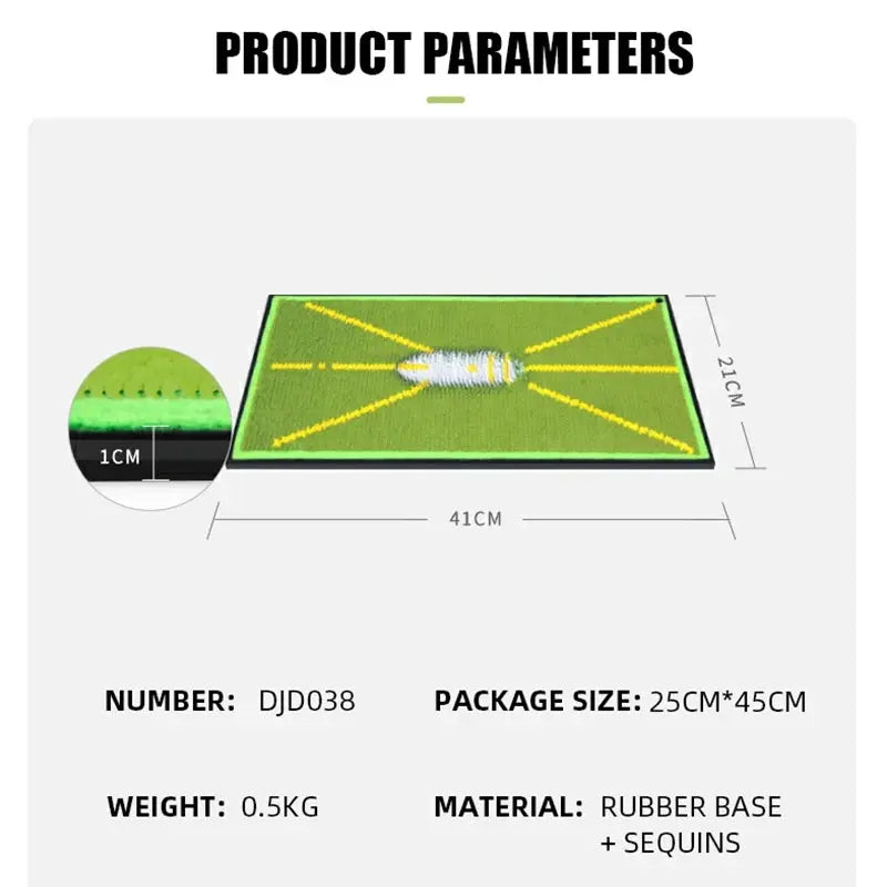 PGM Golf Swing Training Mat – Batting Trace & Path Pad (DJD038) PeakPursuitFitness