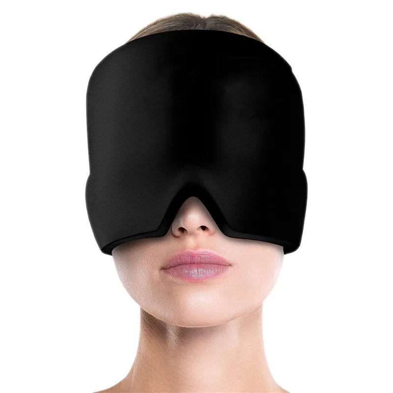 Hot & Cold Gel Head Wrap – Ice Cap Face & Eye Mask for Pain Relief