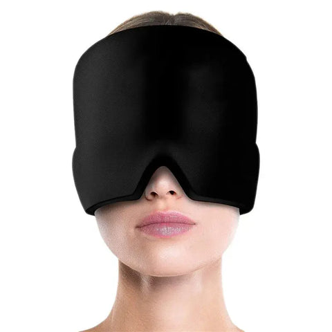 Hot & Cold Gel Head Wrap – Ice Cap Face & Eye Mask for Pain Relief