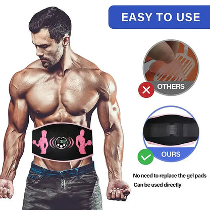 EMS Slimming Belt – USB Rechargeable Abdominal Muscle Stimulator
