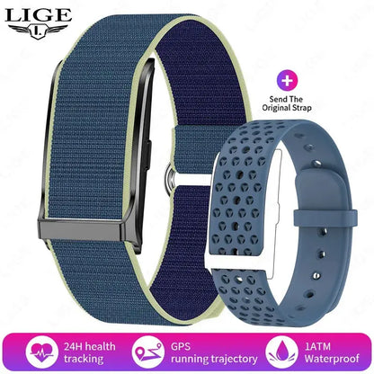 LIGE Smart Watch – Waterproof Fitness Tracker with Heart & BP Monitor