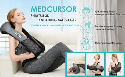 electric neck massager– Kneading Massage Pillow PeakPursuitFitness