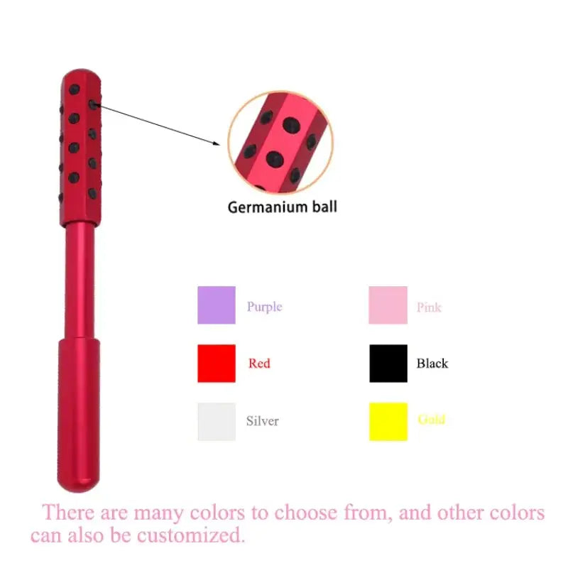 24-Germanium Face Roller – Acupoint Massage & Gua Sha Beauty Tool