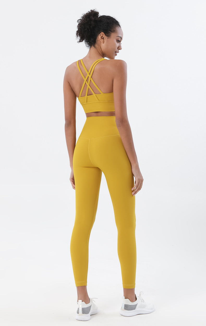 Women’s Yoga Sportswear Set – Fitness Leggings & Bra Top Outfit