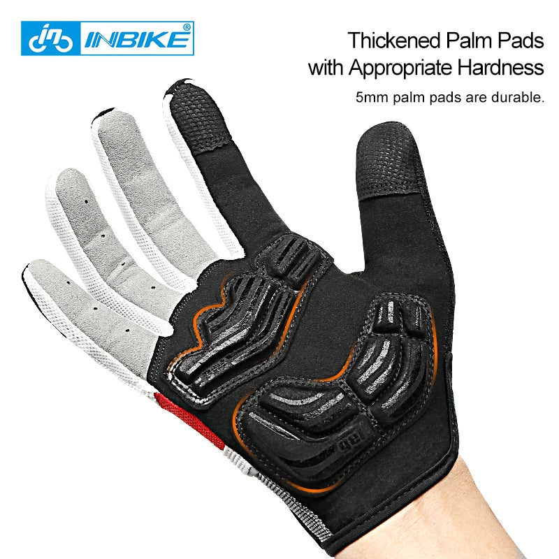 INBIKE Full Finger Cycling Gloves – MTB Touchscreen Bike & Sports Gloves