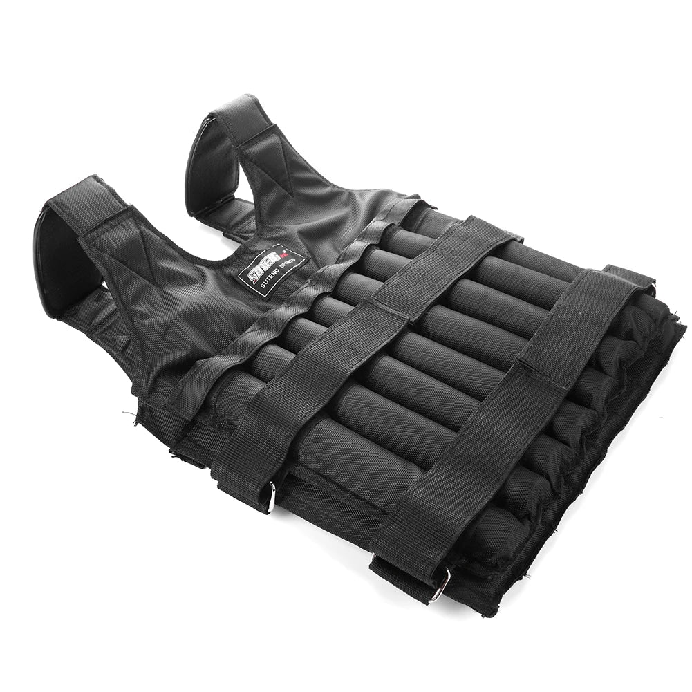 Adjustable Weighted Vest – 3/15/35kg Training Jacket for Running & Workouts