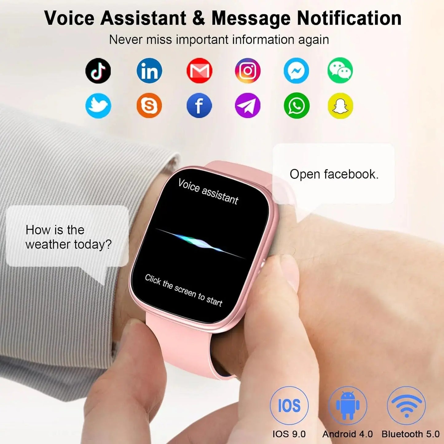 1.91" Smart Watch with Call & Fitness Tracking