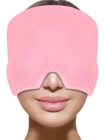 Hot & Cold Gel Head Wrap – Ice Cap Face & Eye Mask for Pain Relief