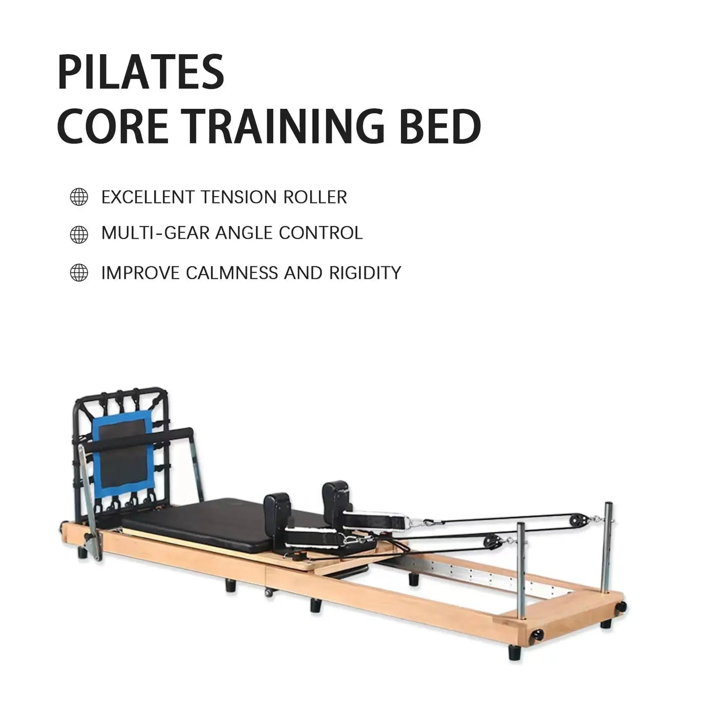 Pilates Reformer Bed – Large Home Fitness & Balance Training Equipment