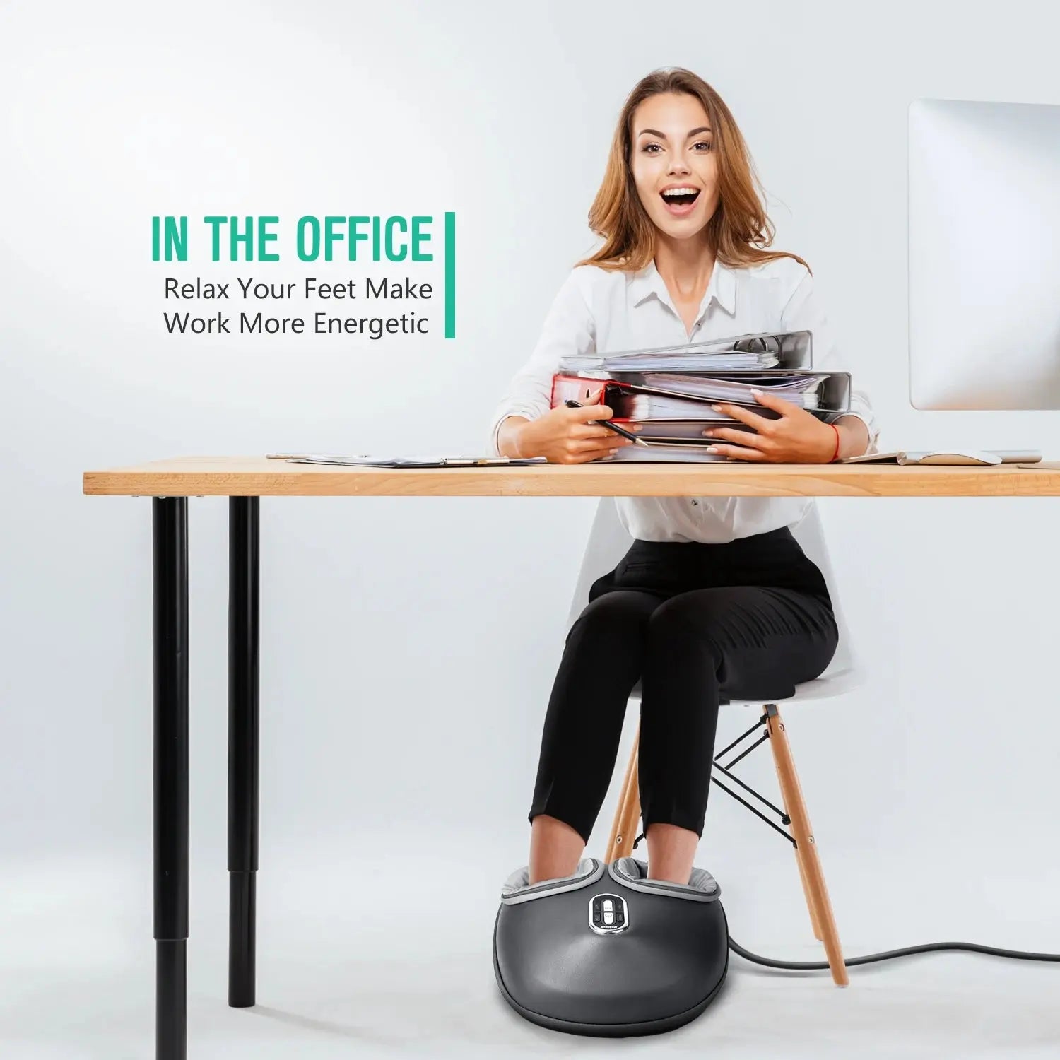 Nekteck Foot Massager – Shiatsu, Heat & Air Compression Therapy PeakPursuitFitness