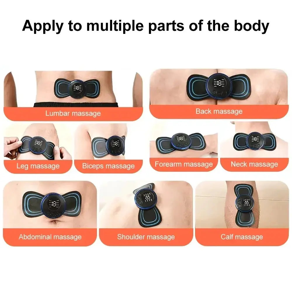 Mini Neck & Body Massager – Portable Muscle Stimulator Patch