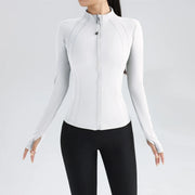 women's yoga jacket – Long Sleeve Fitness Top with Thumbholes