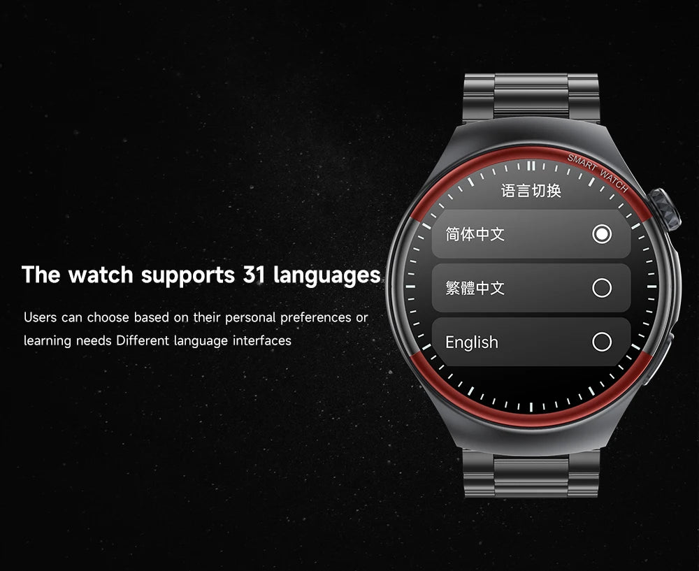 2025 High-End Smart Watch – ECG/PPG, Laser Detection, BT Call, NFC