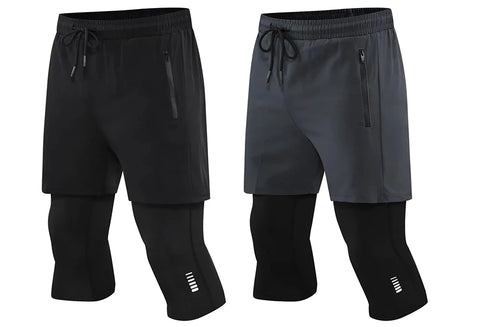 men's workout shorts – Quick-Dry Cropped Training Pants