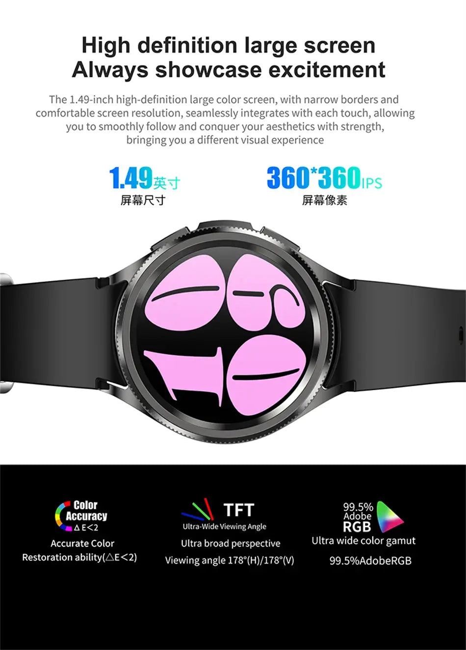 Galaxy Watch6 Classic 2024 GPS Smartwatch with Health & Bluetooth Call