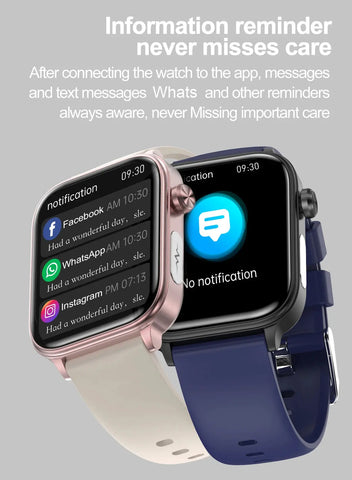 LIGE Smart Watch – ECG+PPG, Blood Lipid & Uric Acid Monitor, BT Call