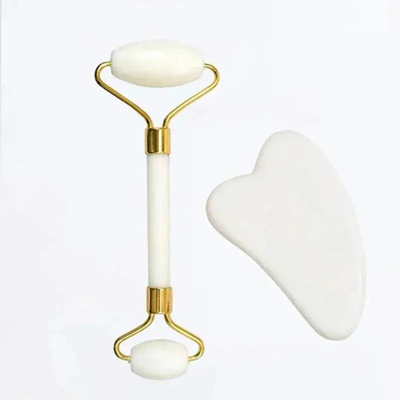 Natural Jade Roller & Gua Sha Set
