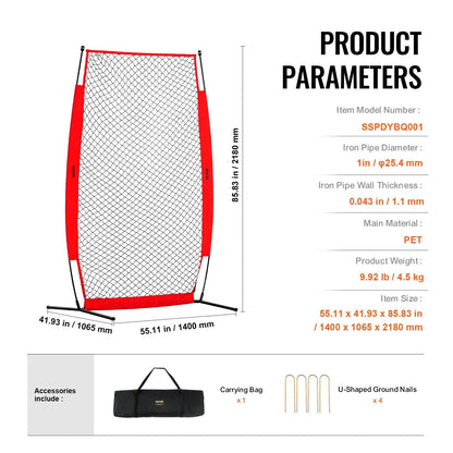VEVOR Baseball Softball Batting Safety Screen