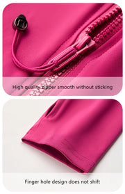 women's yoga jacket – Long Sleeve Fitness Top with Thumbholes