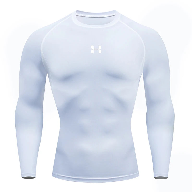 Men’s Long Sleeve Compression Shirt – Athletic Gym & Running Top