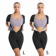 women's sauna suit– Zipper Body Shaper & Sweat Fitness Top