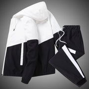 Men's Tracksuit – Hooded Jacket & Jogger Pants 2-Piece Sportswear