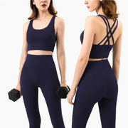 women's yoga sportswear– Fitness Leggings & Bra Top Outfit