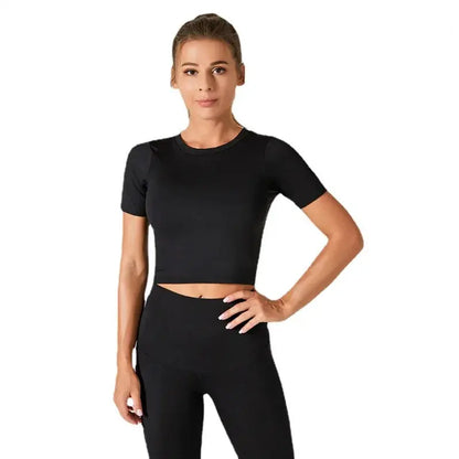 LEOSOXS Women’s Quick-Dry Sports T-Shirt – Breathable Gym & Yoga Top