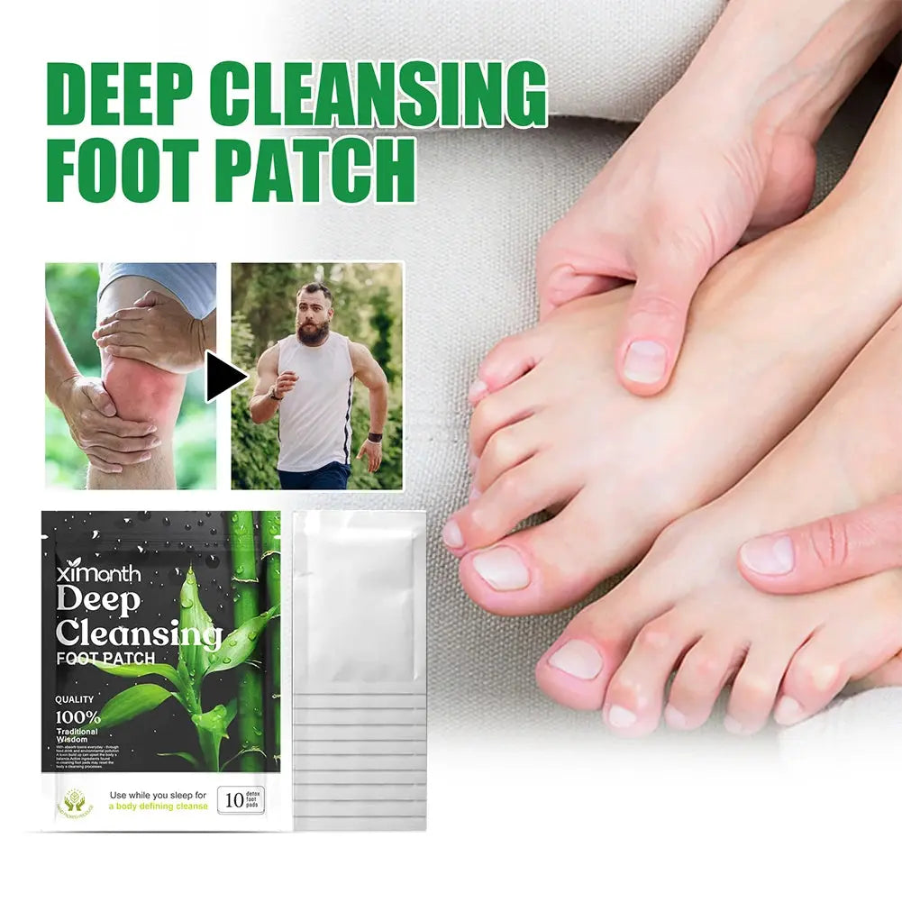 Natural Detox Foot Patches – Herbal Stress Relief & Sleep Aid (10–50PCS)