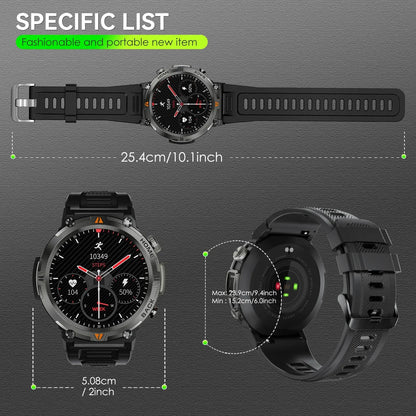 EIGIIS KE3 Smart Watch – Bluetooth Call, Health Monitor, Full Touchscreen PeakPursuitFitness