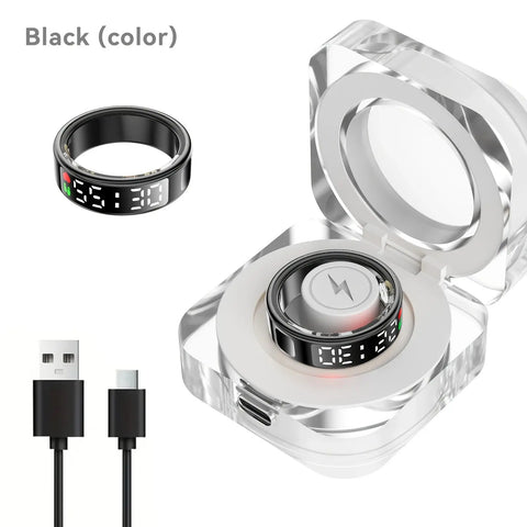 Smart Fitness Ring with Sleep & Step Tracking