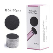 60pcs Sandpaper Discs for Electric Foot File – Callus & Dead Skin Remover